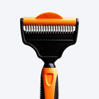 HUFT Deshedder with Rake for Dogs - Orange - Heads Up For Tails