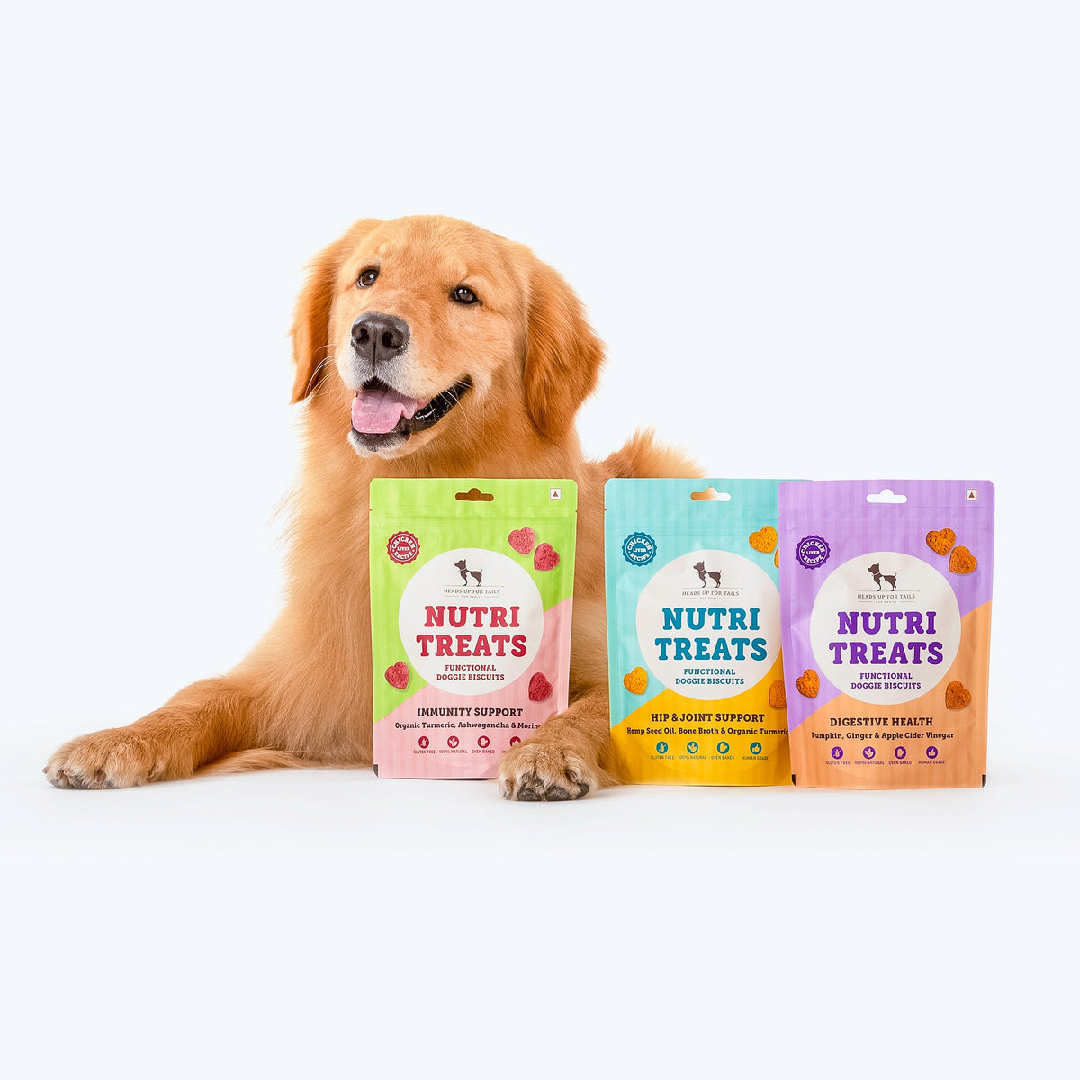 HUFT Nutri Treats For Dogs - Digestive Health - 150 g - Heads Up For Tails