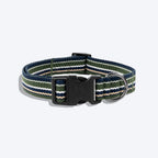 HUFT Vintage Dog Collar - Navy & Green - Heads Up For Tails