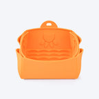 HUFT Silicone Collapsible Bowl For Pets - Orange - Heads Up For Tails