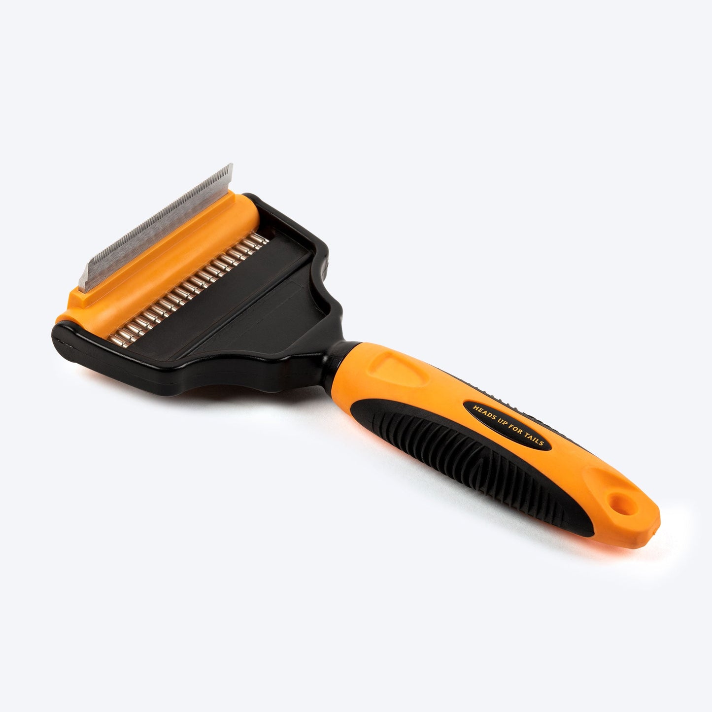 HUFT Deshedder with Rake for Dogs - Orange - Heads Up For Tails