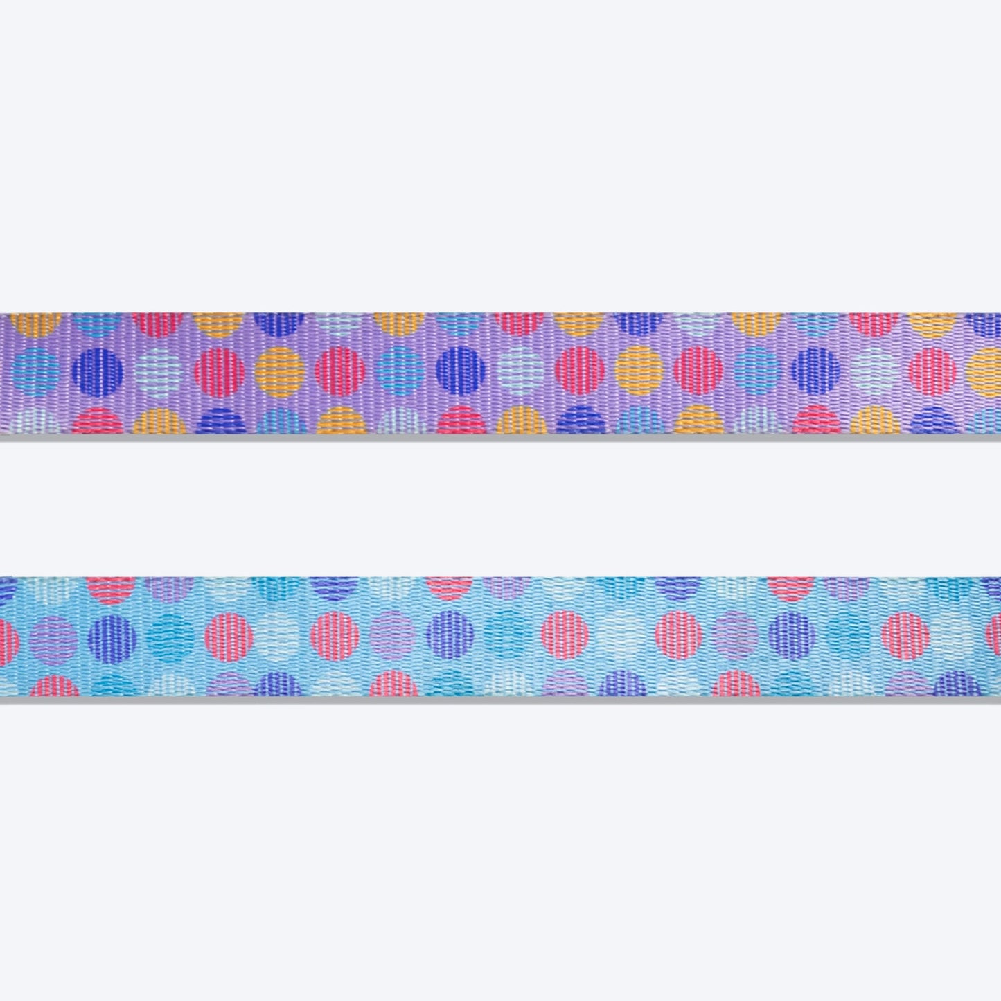 Dash Dog Circle Printed Leash - Aqua Blue & Lavender - Heads Up For Tails