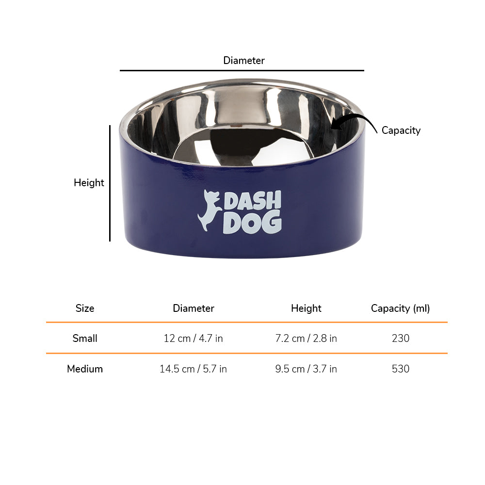 Dash Dog Eclipse Bowl For Pets - Heads Up For Tails