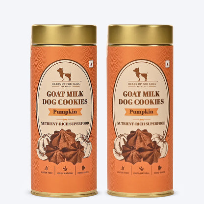 HUFT Goat Milk Dog Cookies - Pumpkin - 200 gm - Heads Up For Tails