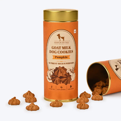 HUFT Goat Milk Dog Cookies - Pumpkin - 200 gm - Heads Up For Tails