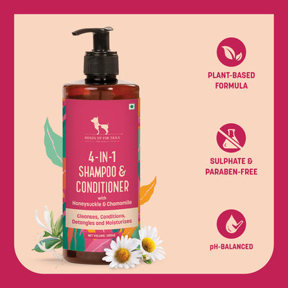 HUFT 4-in-1 Shampoo & Conditioner For Dogs - Heads Up For Tails