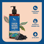 HUFT Natural Activated Charcoal Shampoo For Dogs - Heads Up For Tails
