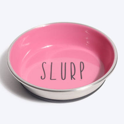 HUFT Slurp Kitten Bowl - Pink - Heads Up For Tails