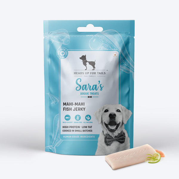 Sara's Doggie Treat - Mahi Mahi Fish - 70 g - Heads Up For Tails