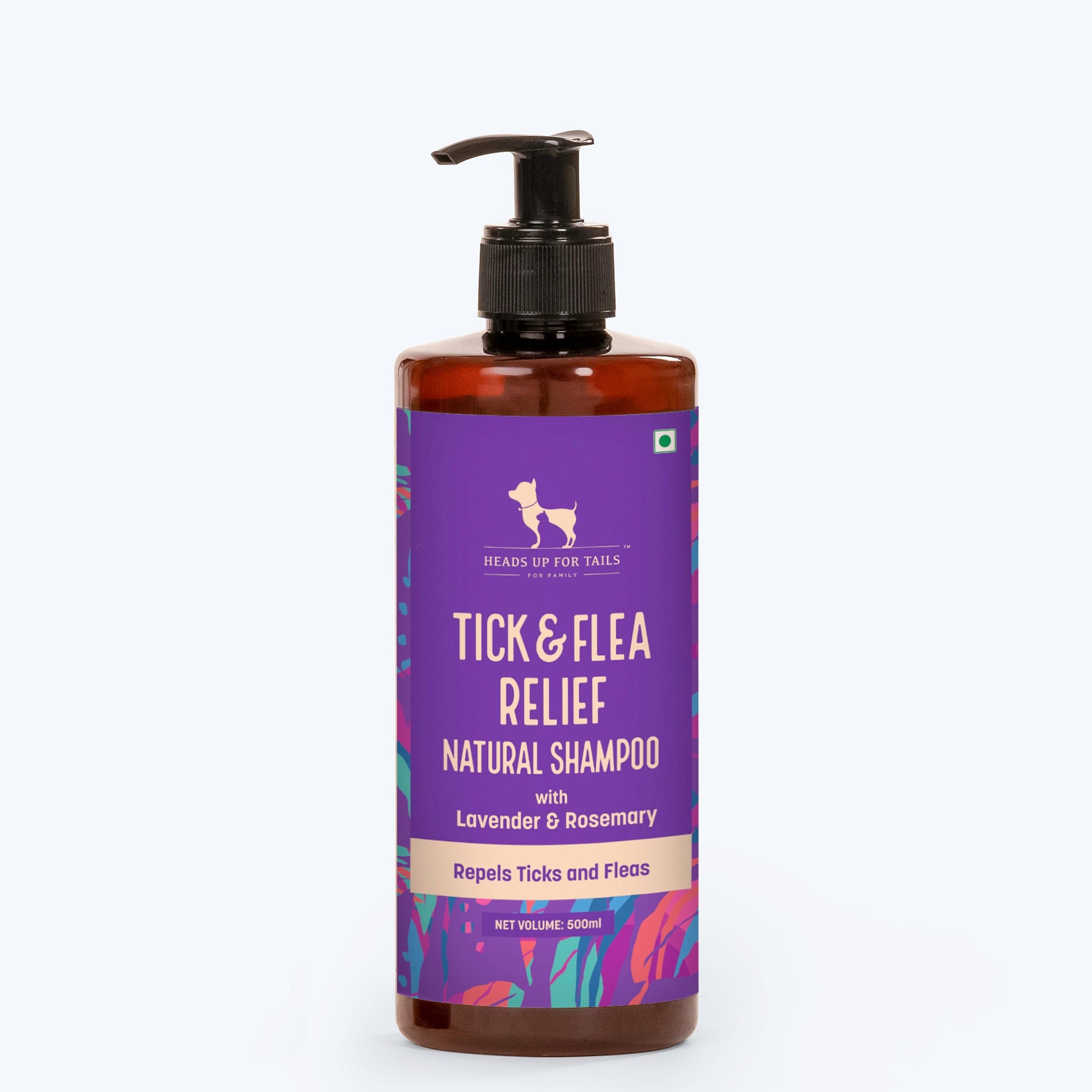 HUFT Natural Tick & Flea Repellent Shampoo for Dogs - Heads Up For Tails